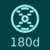 180 day badge for Help Conquer Cancer